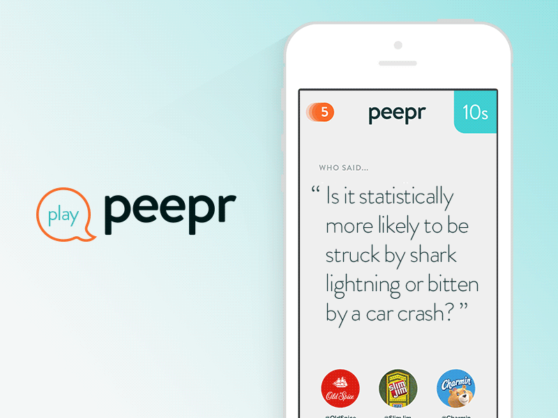 Play Peepr fun game hackathon peepr social twitter