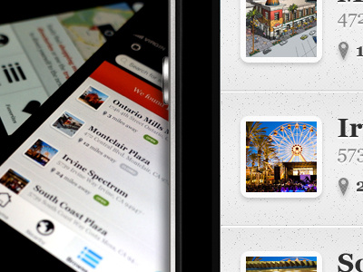 List View app iphone list thumbnails ui