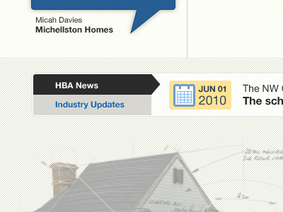 News/Updates Tab beige blue calendar date home house news tabs yellow