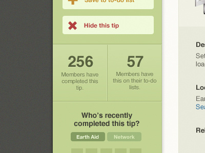 256 members... web app green dark sidebar tip chart ui interface application app design