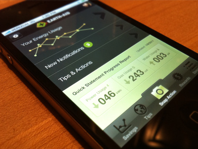 Brainstorming on Steroids - EA iPhone App app application dark gray green interface iphone mobile ui user