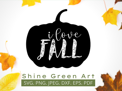 Pumpkin Love Fall svg - Shine Green Art