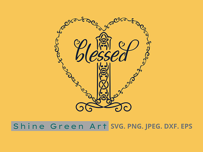 Blessed Heart Jesus- Shine Green Art