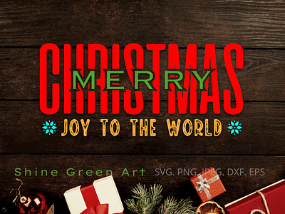 Merry Christmas SVG - Shine Green Art christmas designer portfolio fall svg graphic design illustration illustration art merry christmas merry xmas shirt design typography vector illustration xmas