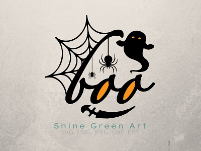 Boo Halloween SVG Cut File