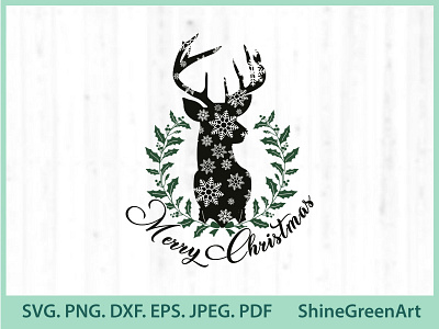 Merry Christmas Reindeer christmas designer portfolio graphic design illustration shirt design shirtdesign vector illustration xmas