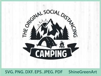 Camping SVG Original Social Distancing