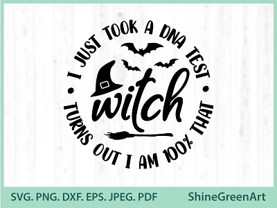 Halloween Witch Svg