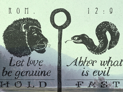 That's a lion & a snake. 2. anchor lion romans snake verse