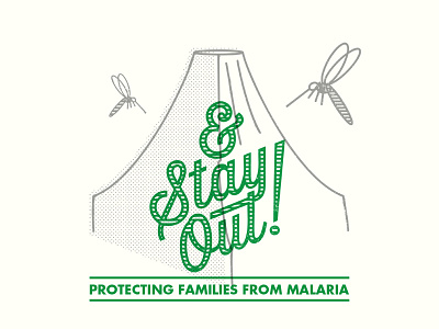 Beating malaria one net at a time (part 2). ginghamsburg malaria mosquito stay out!