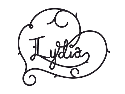 Lydia lydia script typography