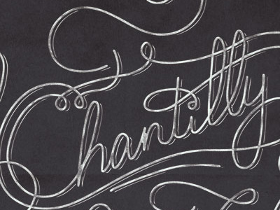 Chantilly Lace chantilly lace handwritten logo script