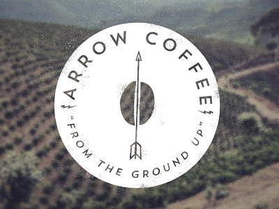 Arrow Concept 3 arrow coffee logo stamp