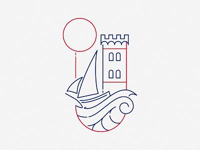 HRVATSKA VIBES 🟥​⬜​ ambient design graphic design illustration lines logo vector