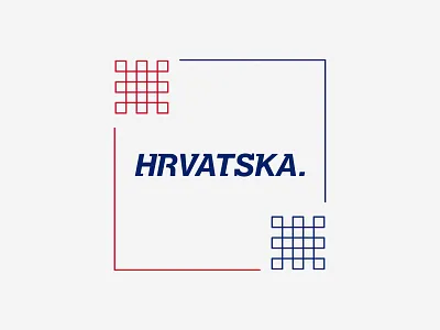 HRVATSKA VIBES 🟥​⬜​ design graphic design logo typography vector