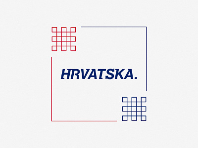 HRVATSKA VIBES 🟥​⬜​ design graphic design logo typography vector