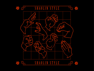 SHAOLIN STYLE ​⛩️​🥷🏽 ambient design graphic design illustration typography vector