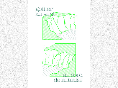 LA FALAISE - THE CLIFF ambient design graphic design illustration lineart simpledesign vector