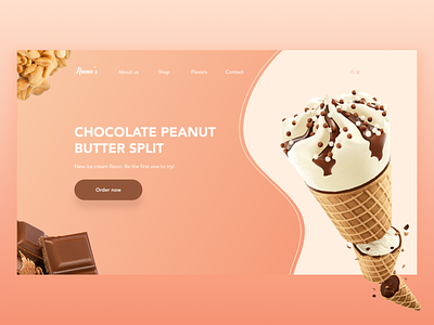 Chocolate Ice Cream | Мороженое chocolate food icecream landing webdesign еда мороженое шоколад