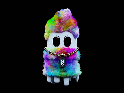 Stylized quakky ghost 3D character art 3d 3d art 3ds max animation branding ch character cinema 4d design graphic design maya motion graphics quakky