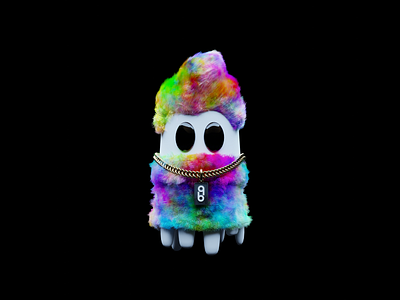 3D character design of quakky ghost