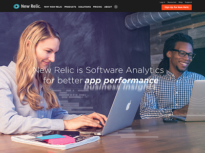 New Relic Homepage Photoshoot