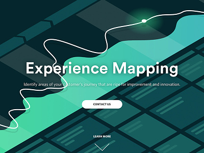 Experience Mapping agency chart dark experience map experience mapping green illustration service design ui