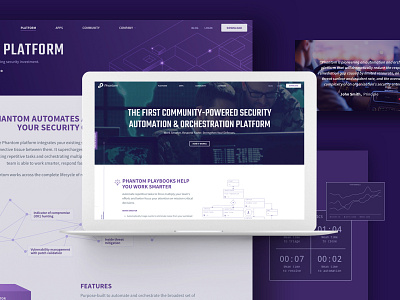 Phantom Website design phantom purple security ui ux website