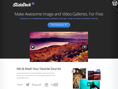 SlideDeck Lite free homepage plugin slidedeck slider ui wordpress