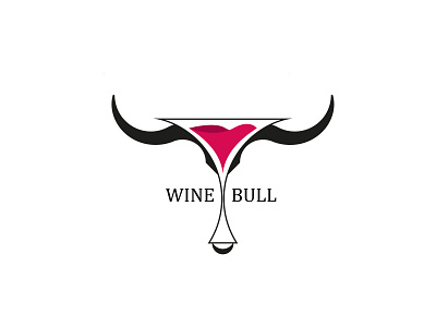 Wine Bull bull bulls company company brand logo company branding company logo company profile horn horns red wine wine glass wine label winery