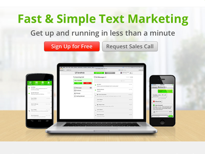 Text Marketing Landing Page