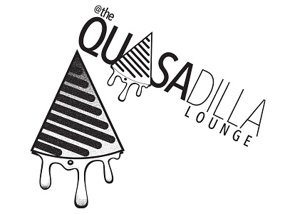 @theQUASAdilla Lounge blackandwhite branding design idea logo logodesign mockup quesadilla tacotruck typography