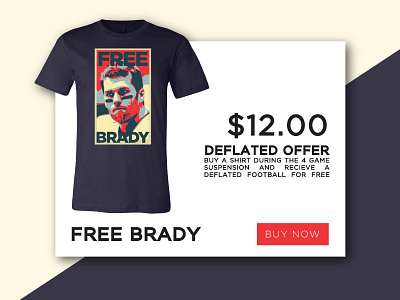 Free Brady buy now challenge daily ui deflated free brady patriots product shop special offer ui