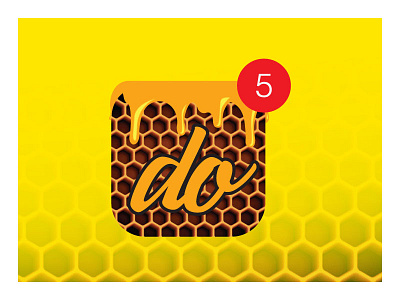 Honey Do List clean daily ui flat honey modern simple ui design uiux ux yellow