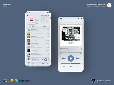 What's on My Playlist? mobileapp uidesign uidesignchallenge uidesigner uiinspiration uiux userinterface userinterfacedesign weeklyui