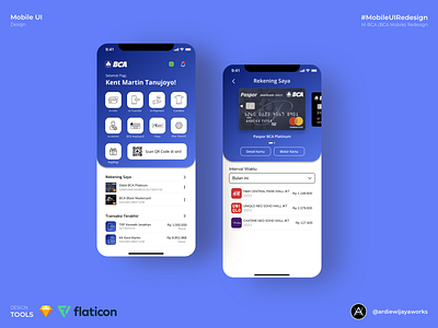 M-BCA (BCA Mobile) Redesign mobileapp uidesign uidesignchallenge uidesigner uiinspiration uiux userinterface userinterfacedesign weeklyui