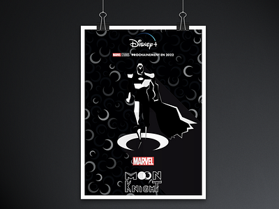 Moon Knight Disney+ art branding design flat graphic design illustration indesign marvel studios minimal typography vector