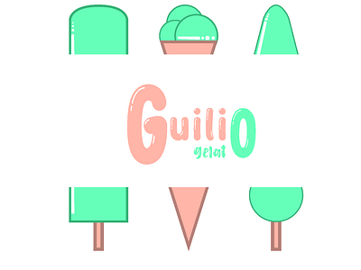 Charte graphique Guilio Gelato Marchand de Glace