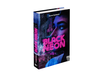 Black Néon affiche art branding design graphic design illustration minimal photoshop publicité typography