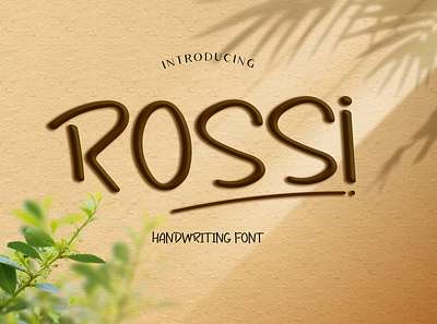 Rossi: Font casual easy font design handwritten font sweet typography