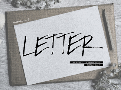 Letter: Font branding fashion font design font family handwritten font typography