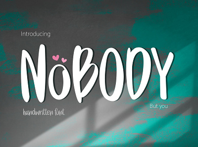 Nobbody: Font branding casual easy fashion font design font family handwritten font summer sweet typography