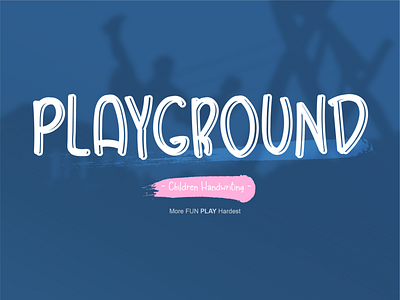 Playground: Font branding easy font design font family handwritten font illustration summer sweet