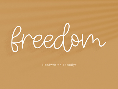 Freedom | Font easy font design font family handwritten font typography