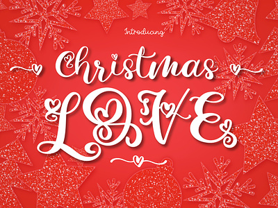 Christmas Love Font font design font family handwritten font logo typography