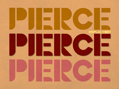 Pierce font branding fashion font design font family logo typography