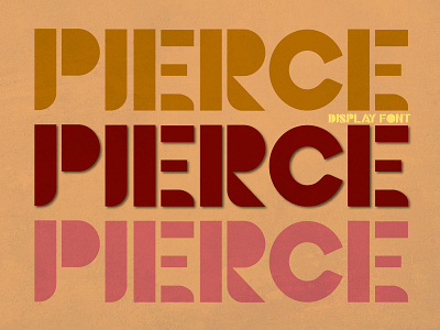 Pierce font