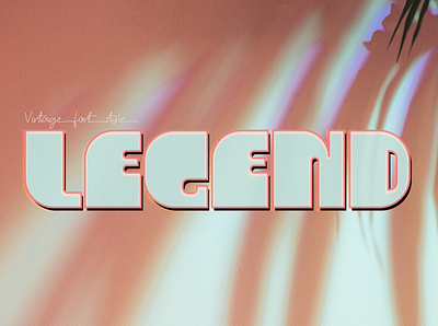 LEGEND font casual design font font design logo vintage