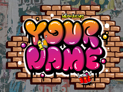 Your Name font awesome font design fonts graffiti art typography
