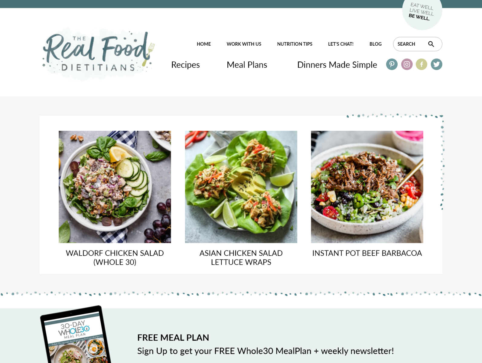 Real Food Dietician by Ambika on Dribbble